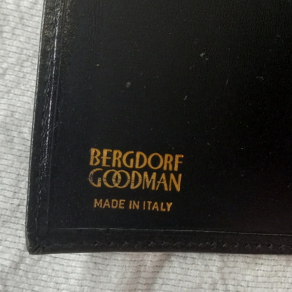 EUC Vintage Italian Leather Burgdorf Goodman  wallet checkbook holder Italy - Picture 2 of 9